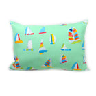 Seagreen Summer Sail Outdoor Lumbar Pillow