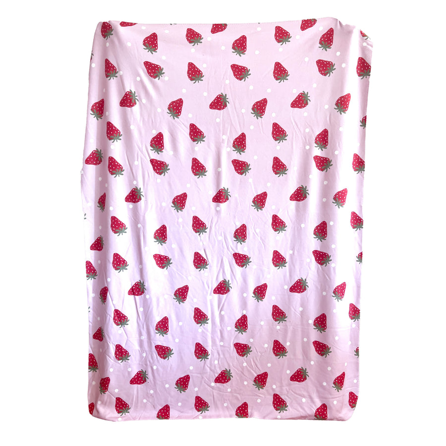 Bashful Pink/White Dots Strawberry Sherpa