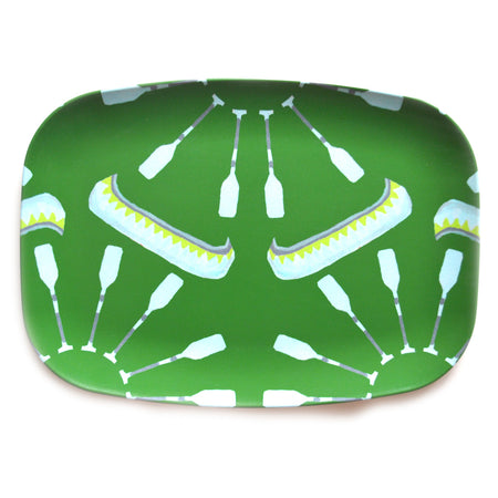 Emerald Canoes/Oars Melamine Platter