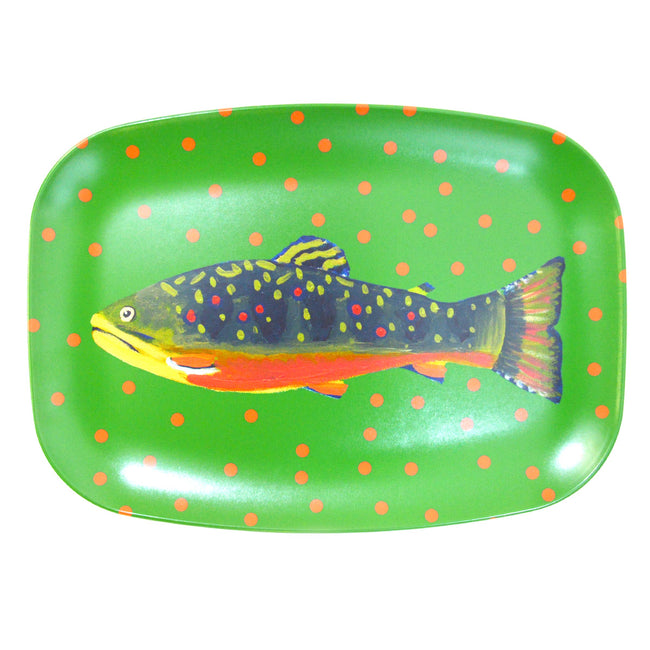 Emerald Trout Melamine Platter