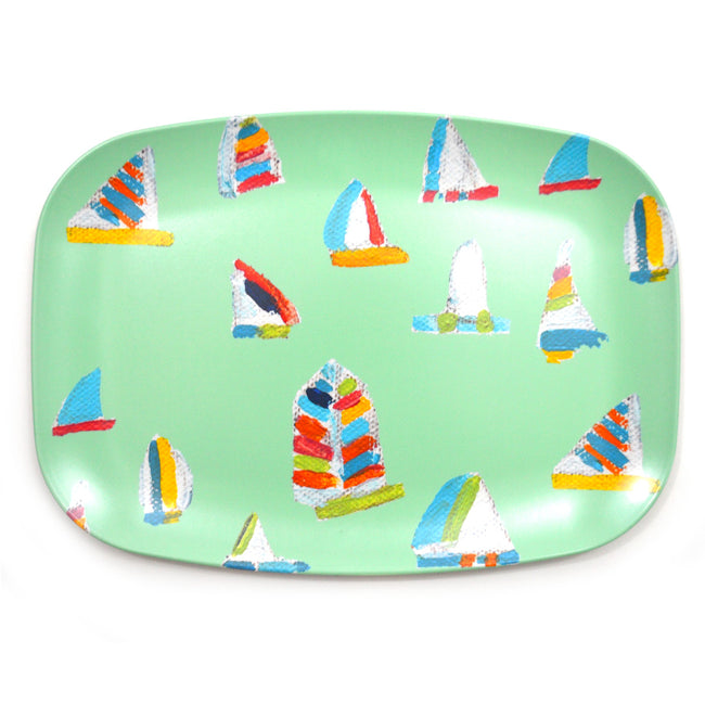 Seagreen Summer Sail Melamine Platter