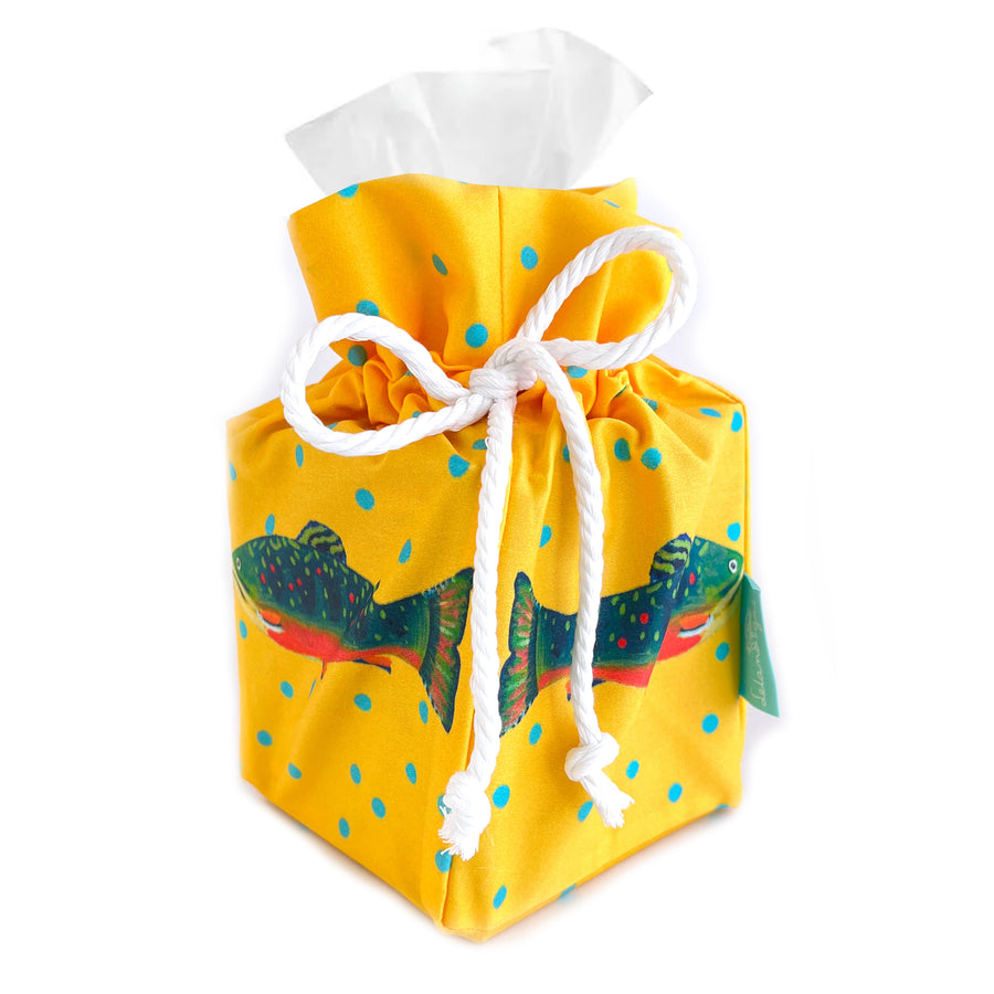 Sunshine Trout Tissue Box Holder