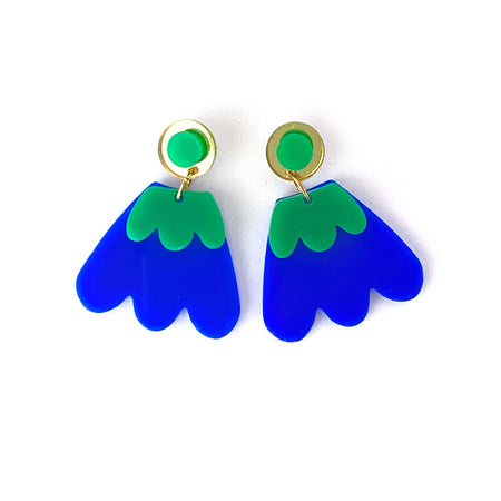 Wanna Dance in Emerald & Sapphire Earrings