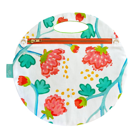 White Peony Waltz Roundy Bag