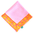 Saffron Starshine with Baby Pink Minky Baby Blankie